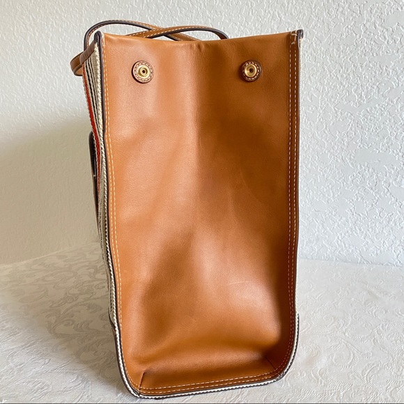 Tory Burch ELLA multi color Webbing logo tote - Picture 7 of 14